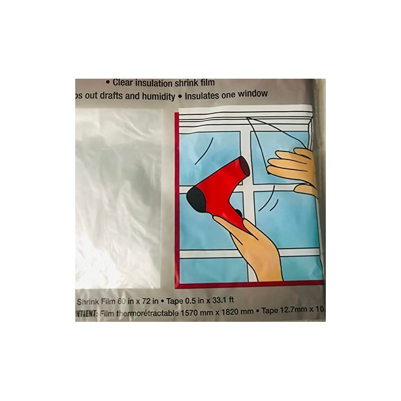 Tool Bench Hardware Window Insulation Kit, 60" x 72", Insulates