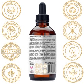 Laritelle Organic Hair Loss Prevention for Men & Women 4 oz | Prevents Hair Loss, Promotes New Healthy Hair Growth & Scalp Health | Chamomile, Calendula, Arnica, Rosemary, Geranium | GMO-free. Vegan