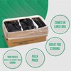 1,000 Plastic Disposable Cutlery Bulk Variety Pack Black Medium Weight