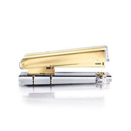 russell+hazel Acrylic Stapler, Clear with Gold-Toned Hardware, 1.375” x 2.75” x 6”