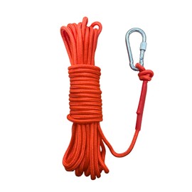 BeGrit Rope 32.8 ft (10 m) Paracord 0.3 inch (8 mm) Anchor Rope, UV Protection, For Mooring, Marines, Camping, Disasters, Paracord With Attached Hooks, Easy Adjustment