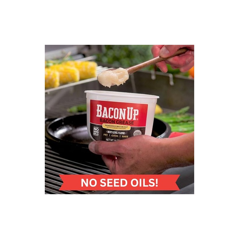 Bacon UpⓇ Bacon Grease for Outdoor Deep Frying, Fish Frying,