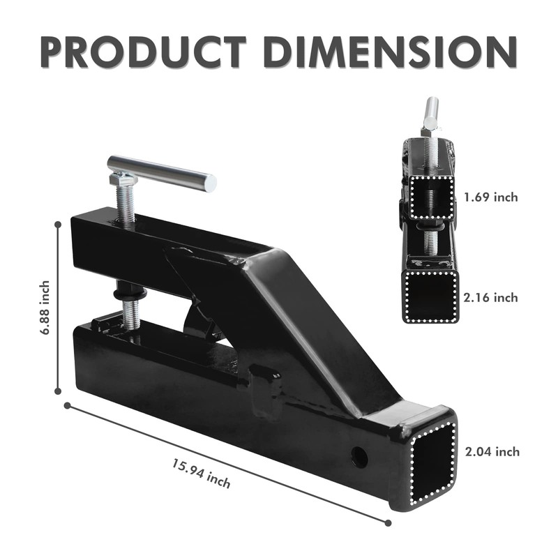 Bucket Hitch for Tractor, EBESTTECH 1PC Clamp On Trailer Hitch