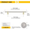 Rergy 10 Pack 10 Inch Brushed Nickel and Gold Cabinet