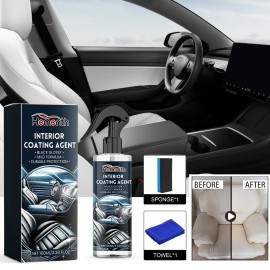 Homonth Interior Coating Agent, Instrument Panel Seat Leather Multi-Purpose Refurbishment Cleaning Agent