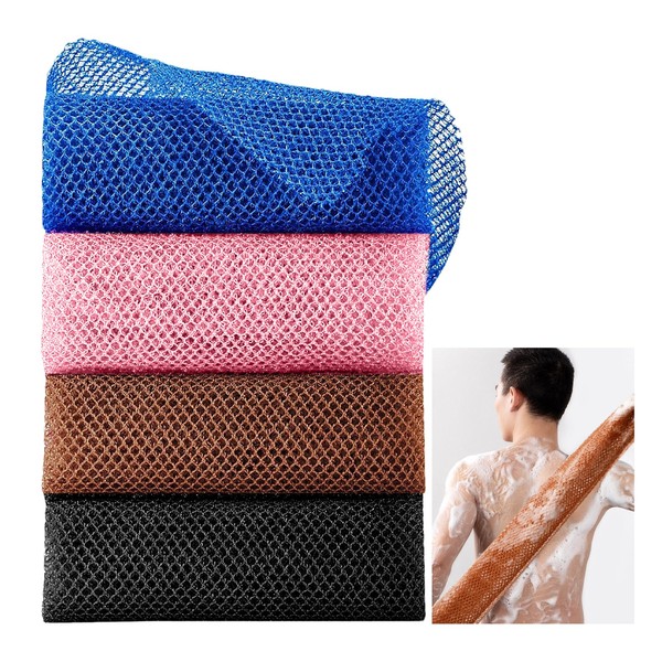 African Net Sponge, 4 PCS African Wash Net Long Bath