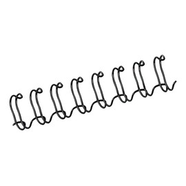Fellowes Wire Binding Combs,3/8" Diameter,80 Sheet Capacity,Letter Size,Black,25 Per Box 52541