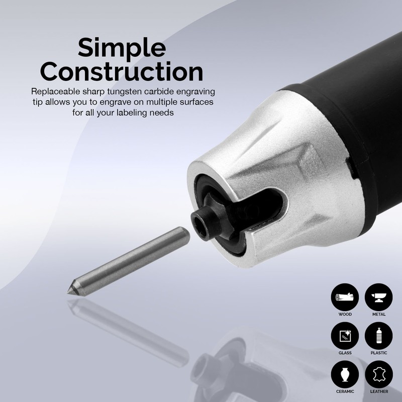 NEIKO 10576A Handheld Electric Engraver Tool, Etching Tool, 120V, Tungsten