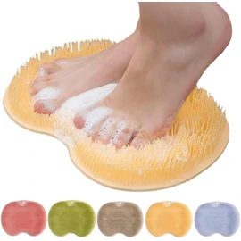 Alfombrilla de Silicona para Ducha y Pies con Ventosas – Masaje y Exfoliación