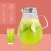 imsav Glass Pitcher With Lid, 51 oz Glass Water Pitcher,