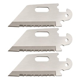 Cold Steel unisex adult Click-N-Cut Click N Cut, 3 Pack Utility Serrated Blades, One Size US