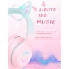 Bluetooth Kids Headphones,Cat Ear LED Light Up Kids Wireless Headphones,Bluetooth