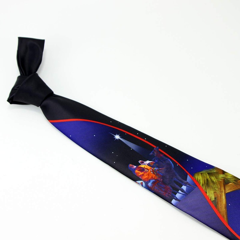 mumusung Nativity Scene Tie Mens Manger Neckties