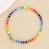 KELITCH Women's Rainbow Stretch Bracelets, Bohemian Friendship Bracelets, Fashionable Pearl