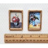 Town Square Miniatures Dollhouse Picture Frames Set of 2 Gold