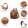 shepretty Women's Backpack, Anti-Theft Shoulder Bag, Multifunctional School Bag Leather,