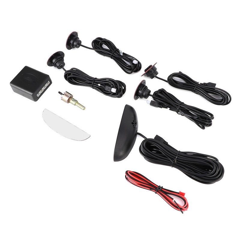 Car Parking Assistanc with 4pcs Adjustable Flat Sensors Automobile Reverse