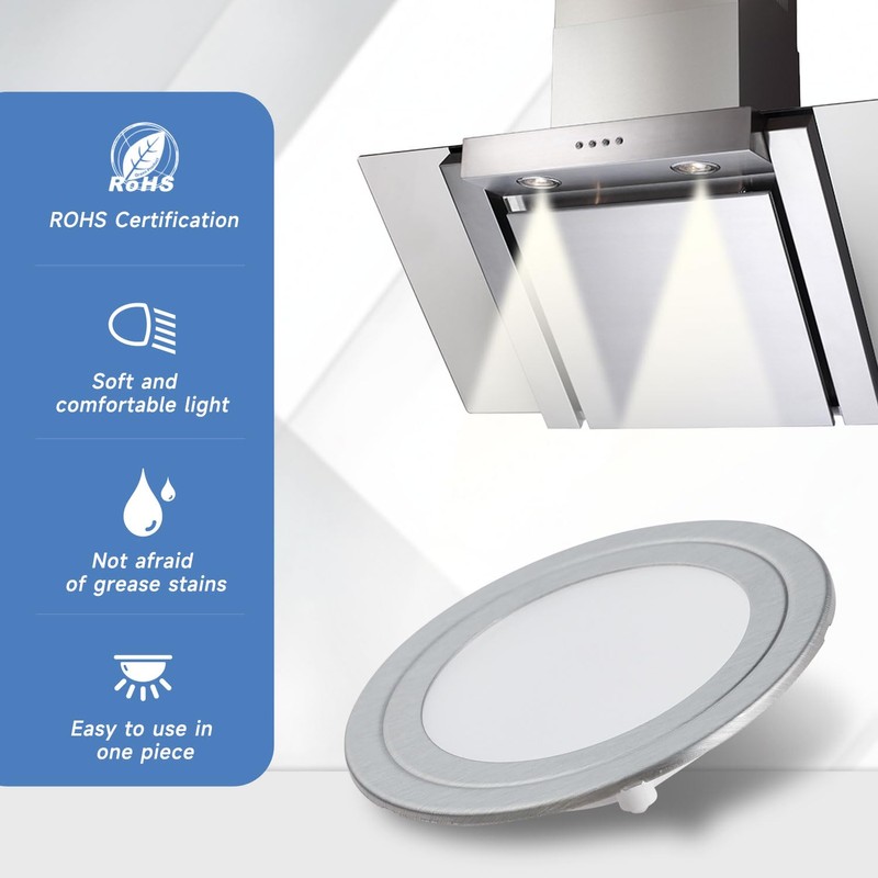 2 Pack Range Hood Lights with SM Socket DC 12V