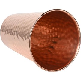 ANCIENTIMPEX Hammered Copper Tumbler, Lacquered-Free, Unlined and UNCOATED - 550 Ml, for Ayurveda Health Benefits (Traditional - 550 Ml)
