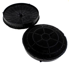 Activated Carbon Filter Replacement Fits Many Elica Cooker Hood CFC0038668 Bauknecht Whirlpool 48400008824 AEG Electrolux 4055171138 405517113-8 405521750-1 4055217501, Black (1 pair)