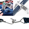 EZZLife Bungee Cords with Hooks, 4 Pack 79in/2m Adjustable Flat