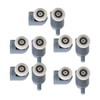 10pcs Shower Door Rollers Quiet Replacement Top Bottom Glass Door