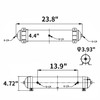 1.5 Gallon Aluminum Seamless Air Tank Surface Polished with five