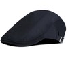 AOOWU Men Cotton Flat Cap, Newsboy Cap, Driving Hat, Adjustable