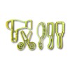 5 Piece Beauty Salon Hair Stylist Cookie Cutter Set
