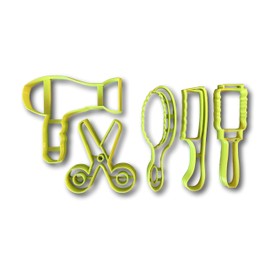 5 Piece Beauty Salon Hair Stylist Cookie Cutter Set