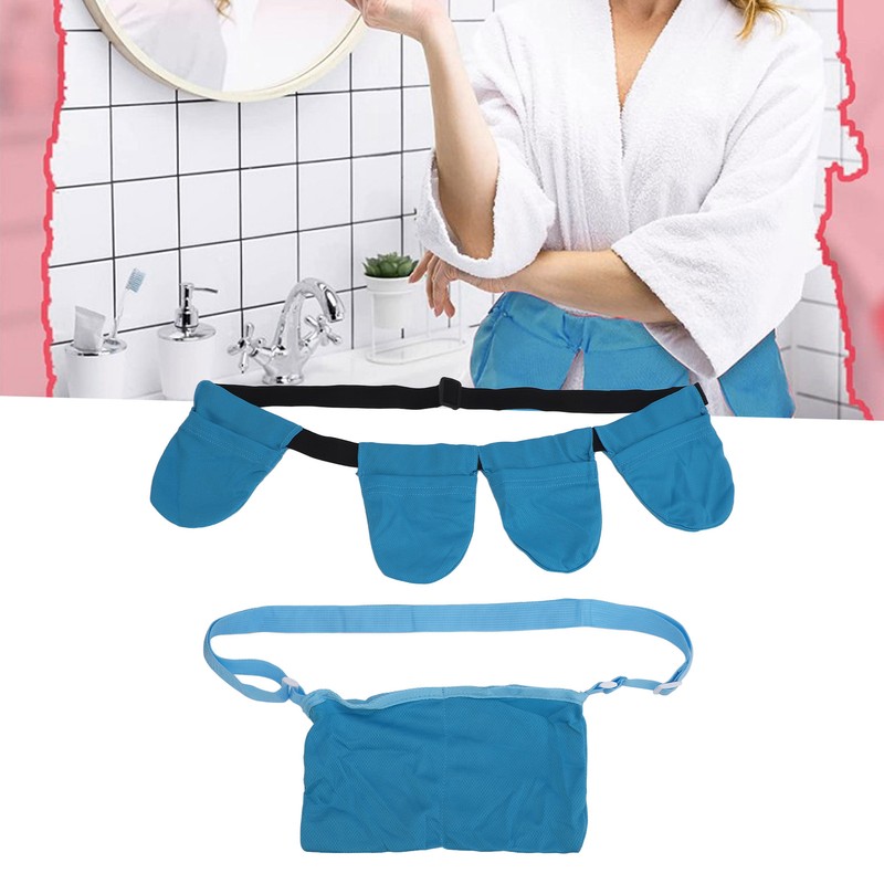 Blue Breast Surgery Drainage Bag Breathable Mastectomy Drain Holder with