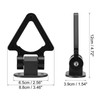 X AUTOHAUX 2 Set Universal Black Triangle Shaped Car Tow