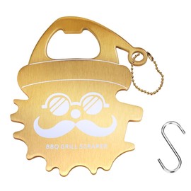 BBQ Grill Scraper for Grill Cleaning, 304 Stainless Steel Kitchen Gadgets, Grill Cleaning Tool & Stocking Stuffer for Men