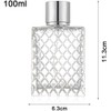 SCOLAND 100ml 3.4oz Clear Glass Spray Bottle Refillable Perfume Bottle
