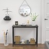 Ecoprsio Console Table Sofa Table with Mesh Shelves, 2 Tier