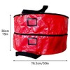 Double Layer Christmas Wreath Storage Bag Large Capacity Wreath Storage