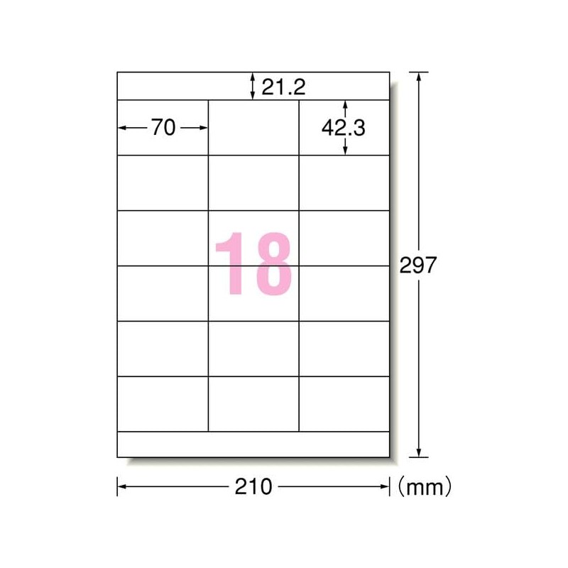 A-One 42018 Label Sticker for Printers, Easy to Stick to