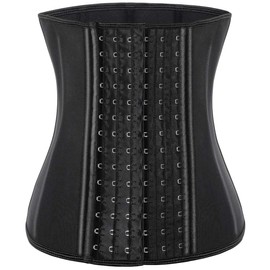 ECOWALSON Waist Trainer for Women Corset Cincher Body Shaper Girdle Trimmer with Steel Bones Extender