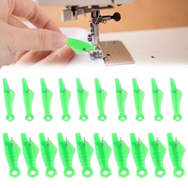 AYNKH 20Pcs Automatic Sewing Needle Threader, Fish Mouth Easy Time Saving Machine Needle Threader Tool, Quick Needle Threaders for Loop Sewing Machines