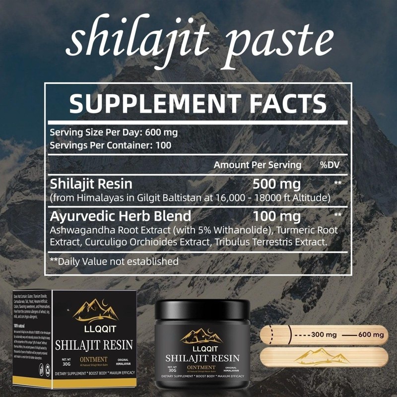 Pure of Himalayan Organic Resin - Gold Grade Shilajit Resin