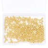 BEADIA 14K Gold Plated Round Spacer Beads 3mm 300pcs for