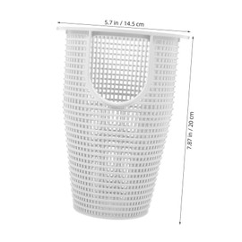 IWOWHERO Pool Skimmer Replacement Basket for Efficient Filtration Durable Outdoor Garbage Filter Easy Installation for Inground Pool Maintenance Compatible Pump