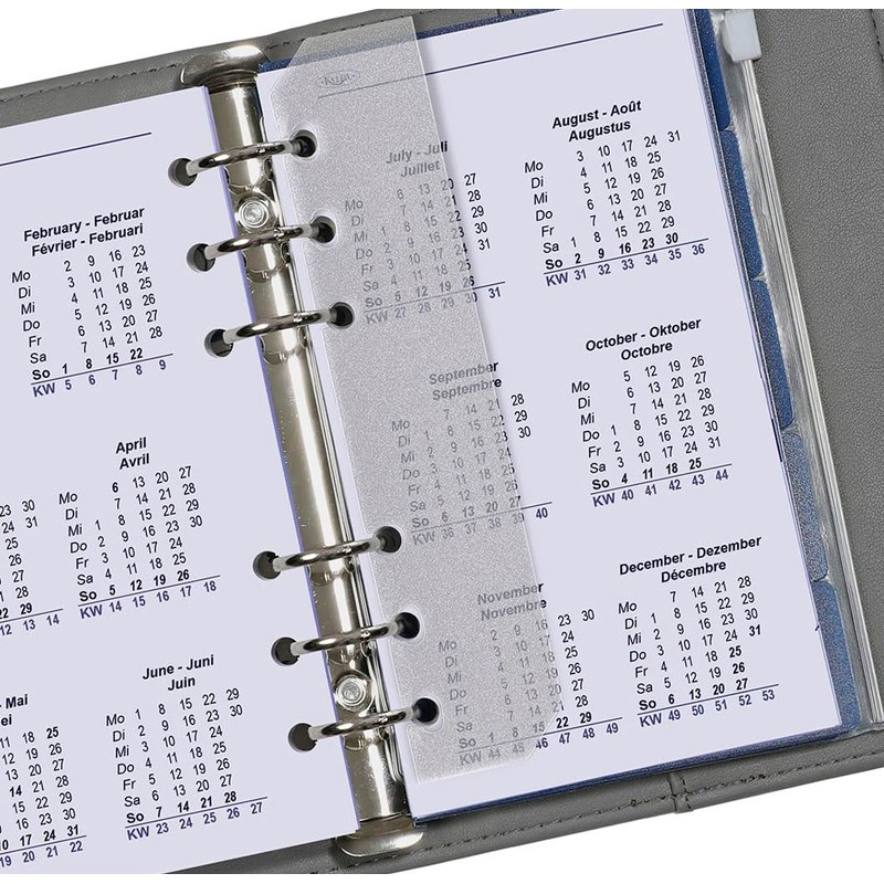 Kalpa 6 Ring Binder Agenda Refill Personal Organiser Diary Insert