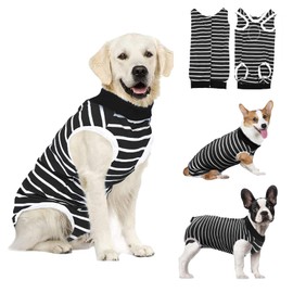 Peukialt Dog Post-surgery Clothes, Postoperative Wear, Postoperative Protective Clothes, Alternative to Elizabeth Collars, Small Dogs, Medium Dogs, Female and Male, Contraception, Weaning, Prevents