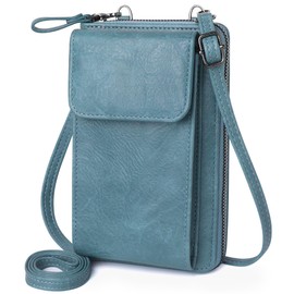 OIDERY Small Crossbody Bags for Women Cell Phone Purse Wallet PU Leather Shoulder Handbag Wallet with Credit Card Slots
