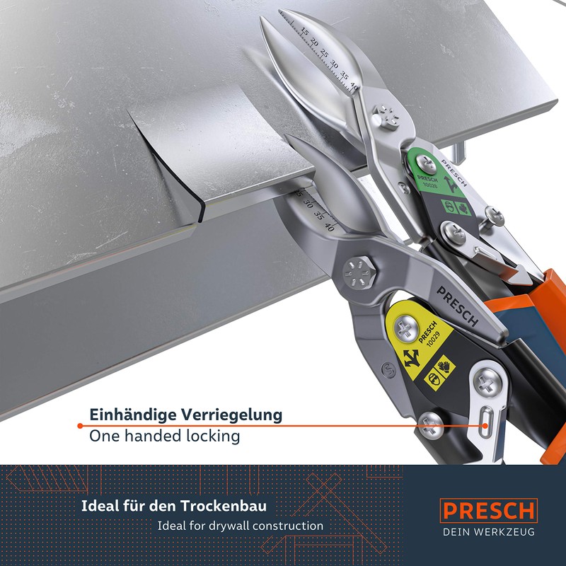 Tin Snips Straight, Right and Set