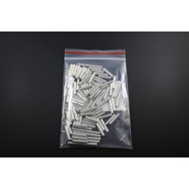 Install Bay 18-22 GAUGE 50 PK UNINSULATED NON INSULATED BUTT CONNECTOR TERMINAL WIRE URBC