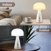 Levigo Cute Mushroom Table Lamp with Touch Switch, Natural Style