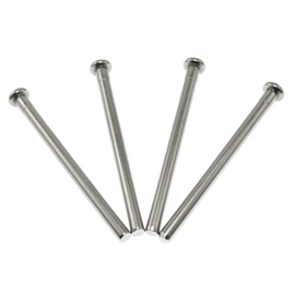 Maxmoral Door Hinge Pin Maxmoral 4pcs 3.5 Inches Hinge Pins for Interior Door Security Replacement, Silver