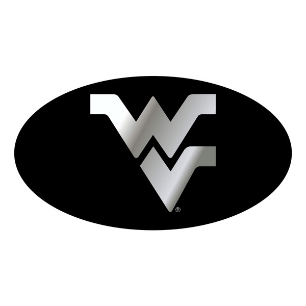 WVU WEST VIRGINIA Mountaineers Black Mirrored Hitch Receiver Cover